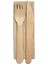 Ahşap Cutlery Set Çatal-Bıçak-Kraft Peçete 250 Adet 2
