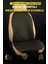 Terletmez Ergonomik Ototurco Koltuk Kılıfı-Minderi (7 Parça) - 5 Koltuk Araç Tam Set Siyah-Sarı 5