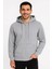 Monsi -Erkek Üç Iplik Kapüşonlu Tam Fermuarlı Kanguru Cepli Sweatshirt Hoodie 1