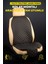 Terletmez Ergonomik Ototurco Koltuk Kılıfı-Minderi (7 Parça) - 5 Koltuk Araç Tam Set Siyah-Turuncu 5