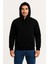 Monsi -Erkek Üç Iplik Kapüşonlu Tam Fermuarlı Kanguru Cepli Sweatshirt Hoodie 4