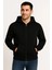 Monsi -Erkek Üç Iplik Kapüşonlu Tam Fermuarlı Kanguru Cepli Sweatshirt Hoodie 1
