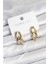 Pirinç Gold Renk Zincir Model Kadın Küpe 1