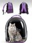 Pati Desenli Şeffaf Astronot Kedi Köpek Taşıma Çantası 42X22X33 cm 1