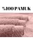 Pembe Renkli Banyo Duş Havlusu %100 Pamuk Vücut Havlusu Pamuklu Büyük Havlu 70X140 cm 3