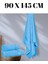 Mavi 90X145 cm Banyo Havlusu % Pamuk Yumuşak ve Hızlı Kuruyan Büyük Boy Banyo Plaj Havlusu 3