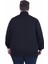 Mocgrande Büyük Beden Basic Mevsimlik Fermuarlı Sweatshirt 22750 Siyah 7