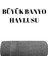 Gri 90X145 cm Banyo Havlusu % Pamuk Yumuşak ve Hızlı Kuruyan Büyük Boy Banyo Plaj Havlusu 1