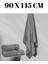 Gri 90X145 cm Banyo Havlusu % Pamuk Yumuşak ve Hızlı Kuruyan Büyük Boy Banyo Plaj Havlusu 3