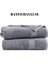 Gri 70X140 Çizgili %100 Pamuk Yumuşak Banyo Havlusu 2