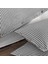 Çift Kişilik %100 Pamuk Ranforce Düğmeli Nevresim Takımı – Lastiksiz Çarşaflı 200x220 cm Gri 3