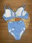 Kadın Siyah Likralı Esnek Şık Rahat Büyük Beden Telli Balenli Toparlayıcı Yüksek Bel Bikini Takım 6