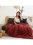 Tek Kişilik %100 Pamuk Ranforce Nevresim Takımı – 160X220 cm Bordo Lastiksiz Çarşaflı 1