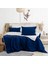 Tek Kişilik %100 Pamuk Ranforce Nevresim Takımı – 160X220 cm Lacivert Lastiksiz Çarşaflı 2