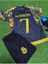 Real Madrid 2023/24 Yeni Sezon Cristiano Ronaldo Özel Çocuk Konsept Forması 4'ü Set (Blackyellow) 1