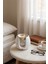 Soft Desenli Beton Buhurdanlık, Metal Hazneli, Soya Mum Tealight Hediyeli 2