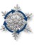 Taşlı Kartanesi Gümüş Broş (Ortası Dönen) – 3x3 cm 2