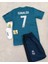 R.e.a.l M.a.d.r.i.d 2018 Cristiano Ronaldo Turkuaz Röveşata Çocuk Forması 4'lü Set (Armalı) 1