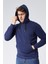 Mooncover Erkek Kapşonlu Kanguru Cepli 3 Iplik Şardonlu Sweatshirt 5