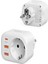 Buğz AC-115 2500W 3.4A 2usb 1type-C 1soket Akım Korumalı Şarj Adaptörü Priz Çoğaltıcı 5