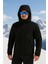 Su ve Rüzgar Geçirmez Kürklü Softshell Erkek Mont 5