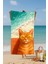 Kedi Desenli Pamuk Plaj Havlusu – Desenli Tasarım 2