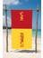 Pamuk Plaj Havlusu – Sarı Kırmızı Tasarım – 75X150 cm 2