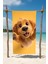 Sevimli Köpek Baskılı Pamuk Plaj Havlusu – Desenli Tasarım – 75X150 cm 2