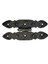 Buğz Antika Tarz Dekoratif Pirinç Düğmeli Menteşe - 142X69 Mm, Oksit 1