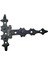 Buğz Antika Tarz Dekoratif Pirinç Yıldız Kuyruklu Menteşe - 85X110 Mm, Oksit 1