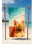 Köpek Desenli Pamuk Plaj Havlusu – Desenli Tasarım – 75X150 cm 1