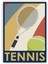 Tennis Tenis Raket Retro Vintage Ahşap Poster 20X29 cm 1