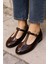 T-Strap Mary Jane Tasarım Babet 4