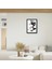 Siyah Beyaz Kadın Yüzü Kırmızı Dudak Tablo Modern Minimalist Kuaför Dekorasyonu 1