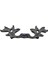 Antika Tarz Dekoratif Pirinç Çiçek Kapı Kulbu - 30X110 Mm, Oksit 2