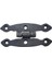Antika Tarz Dekoratif Pirinç Dar Menteşe - 75X39 Mm, Oksit 1