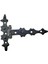 Antika Tarz Dekoratif Pirinç Yıldız Kuyruklu Menteşe - 85X110 Mm, Oksit 1