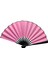 Plastik Kumaş Yelpaze 12'li Pembe 1