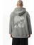 Baskılı Nakışlı Kapüşonlu Sweatshirt 2