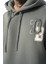 Baskılı Nakışlı Kapüşonlu Sweatshirt 3
