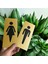 Kadın ve Erkek Ikonlu Wc Tabelası Kendinden Yapışkanlı Yönlendirme Levhası 20X10 cm Gold- Fırça 2