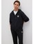 MVJNS Logo Baskılı Fermuarlı Kapüşonlu Siyah Sweatshirt 0S10193-900 10