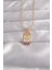316L Çelik Gold Renk Karışık Mineli Ay Figür Tarot Kolye 1