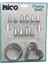 20PCS Pasta Süsleme Uç Seti= 12-Metal Kurabiye Kalıp Metal=3-Kalp - 3-Yuvarlak 2-Uç Tutucu Pls.adaptör (5047) 1