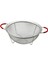 28CM Tel Sepet Metal Süzgeç Silikon Kılıflı Kulp Metal Çerçeve - Ayak (5047) 1
