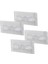 4pcs Raf Ayak Aparatı Şeffaf Pvc Yapışkanlı + Vidalanabilir 2X10CM (5047) 1