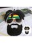 Rasta Peruklu Rasta Sakallı Bob Marley Bıyıklı Parti Gözlüğü 27X18 cm (5047) 4
