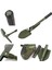 Katlanabilir Metal Kürek Seti Katlanır Kamp Küreği (5047) 2