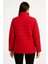 Kadın Bomber Mont Ceket – Su Itici Kumaş, Kapitone Astarlı, Fermuarlı, Kışlık - Kırmızı 2