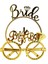 Bride Yazılı Taç ve Bride To Be Yazılı Gözlük Seti Altın Renk (5047) 1